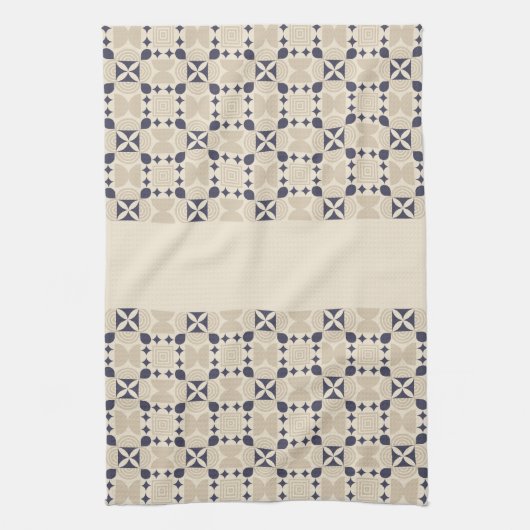 Abstract geometrisch patroon theedoek (Verticaal)