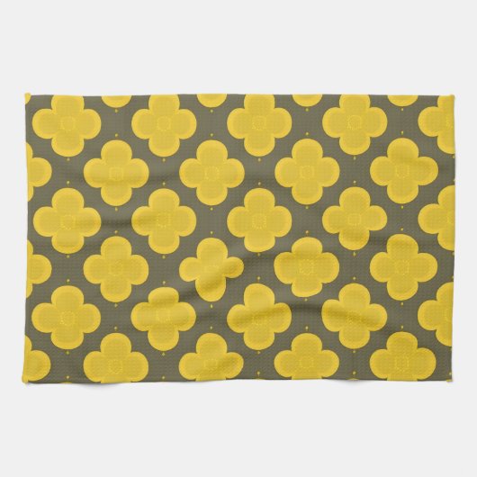 Abstract geometrisch patroon theedoek (Horizontaal)