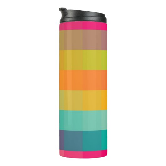 Abstract geometrisch patroon thermosbeker (Geroteerd rechts)