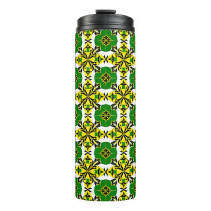 Abstract geometrisch patroon thermosbeker