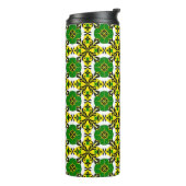 Abstract geometrisch patroon thermosbeker (Gedraaid links)