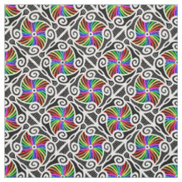Abstract geometrisch patroon van regenboogstraal, stof