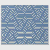 Abstract geometrisch patroon van witte zigzaglijne cadeaupapier (Vlak)