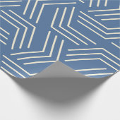 Abstract geometrisch patroon van witte zigzaglijne cadeaupapier (Hoek)