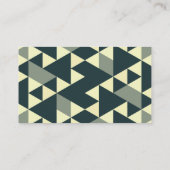 Abstract geometrisch patroon visitekaartje (Achterkant)
