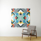 Abstract geometrisch patroon. wandkleed (In situ)
