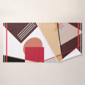 Abstract geometrisch patroon, zijden sjaal desi badhanddoek (Badhanddoek)