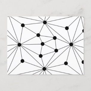 Abstract geometrisch patroon - zwart-wit. aankondigingskaart