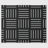 Abstract geometrisch patroon - zwart-wit. cadeaupapier (Vlak)