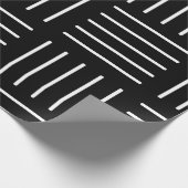 Abstract geometrisch patroon - zwart-wit. cadeaupapier (Hoek)