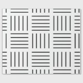 Abstract geometrisch patroon - zwart-wit. cadeaupapier (Vlak)