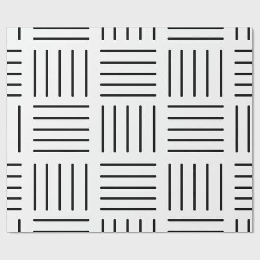 Abstract geometrisch patroon - zwart-wit. cadeaupapier (Vlak)