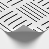 Abstract geometrisch patroon - zwart-wit. cadeaupapier (Hoek)