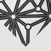 Abstract geometrisch patroon - zwart-wit. tissuepapier (Detail)
