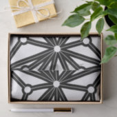 Abstract geometrisch patroon - zwart-wit. tissuepapier (Geschenk)