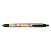 Abstract geometrisch patroon zwarte inkt pen (Achterkant)