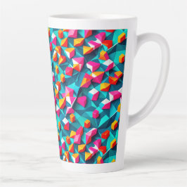 Abstract geometrisch patroonontwerp 14 - Latte Mok