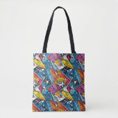 Abstract geometrisch patroonontwerp 21 - Canvas ta Tote Bag (Voorkant)