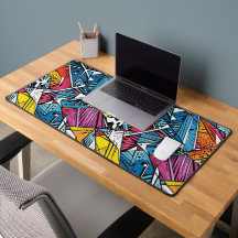 Abstract geometrisch patroonontwerp 21 - Desk Mat