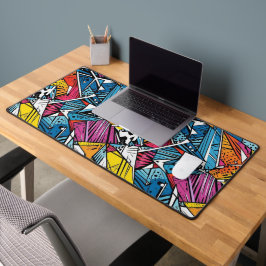 Abstract geometrisch patroonontwerp 21 - Desk Mat