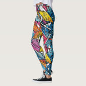Abstract geometrisch patroonontwerp 21 - Leggings (Links)