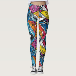 Abstract geometrisch patroonontwerp 21 - Leggings
