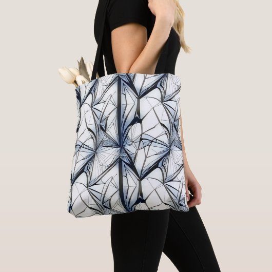 Abstract geometrisch patroonontwerp 27- Canvas tas (Dichtbij)