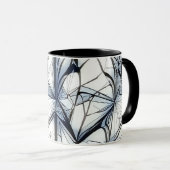 Abstract geometrisch patroonontwerp 27- Koffie Mok (Voorkant rechts)