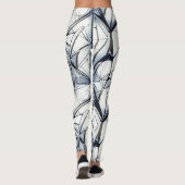 Abstract geometrisch patroonontwerp 27- Leggings (Achterkant)