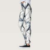 Abstract geometrisch patroonontwerp 27- Leggings (Links)