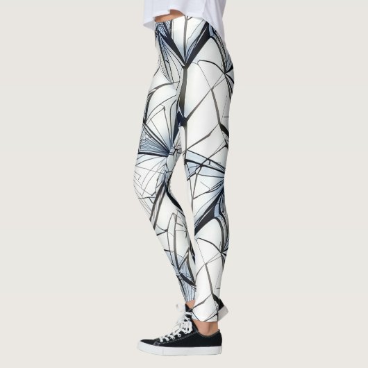 Abstract geometrisch patroonontwerp 27- Leggings (Links)