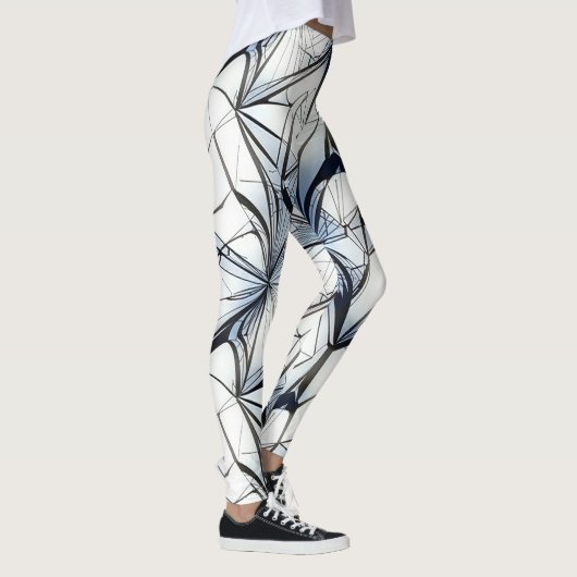 Abstract geometrisch patroonontwerp 27- Leggings (Rechts)