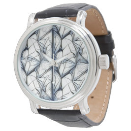 Abstract geometrisch patroonontwerp 27- Mannen Horloge