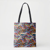 Abstract geometrisch patroonontwerp 36 - Canvas ta Tote Bag (Voorkant)