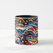 Abstract geometrisch patroonontwerp 36 - Koffie Mo Mok (Midden)