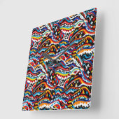 Abstract geometrisch patroonontwerp 36 - Wandklok (Hoek)