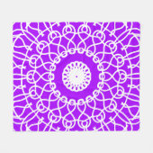 Abstract geometrisch patroonontwerp fleece deken (Voorkant (Horizontaal))