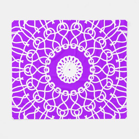 Abstract geometrisch patroonontwerp fleece deken (Voorkant (Horizontaal))