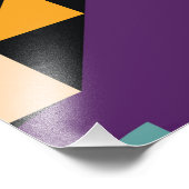Abstract geometrisch patroonontwerp foto afdruk (Hoek)