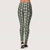 Abstract geometrisch patroonontwerp leggings (Achterkant)