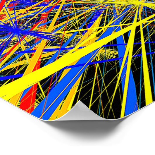 Abstract geometrisch patroonontwerp poster (Hoek)