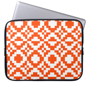 Abstract geometrisch pixelated naadloos patroon. M Laptop Sleeve
