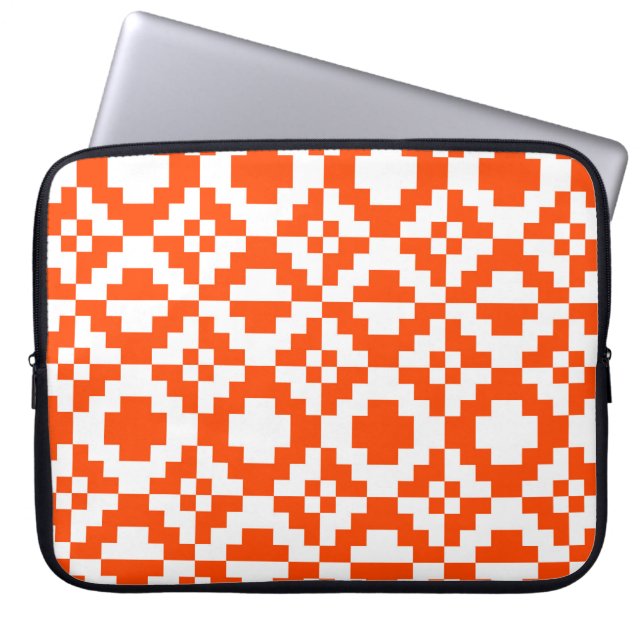 Abstract geometrisch pixelated naadloos patroon. M Laptop Sleeve (Voorkant)