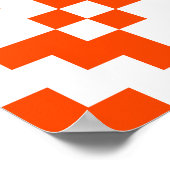 Abstract geometrisch pixelated naadloos patroon. M Poster (Hoek)