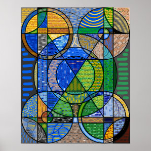 Abstract geometrisch Poster
