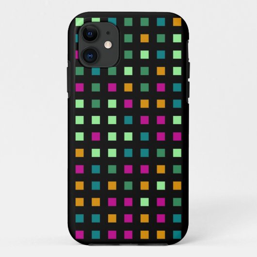 Abstract geometrisch | Retro Modern Squares Case-Mate iPhone Case (Achterkant)