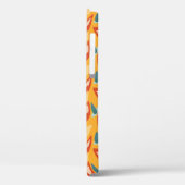 Abstract geometrisch retro patroon in geel Sinaasa Case-Mate iPhone Case (Achterkant / Links)