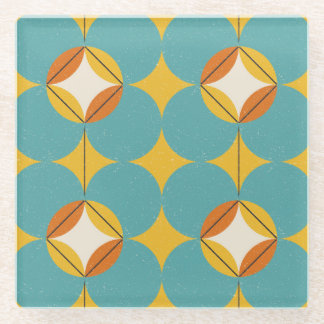 Abstract, geometrisch Scandinavisch patroon. Glazen Onderzetter