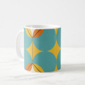  Abstract, geometrisch Scandinavisch patroon. Koffiemok (Voorkant links)