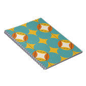 Abstract, geometrisch Scandinavisch patroon. Notitieboek (Rechterzijde)